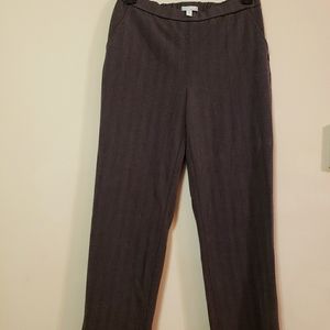 Straight leg loose fit pull on brown workwear pant